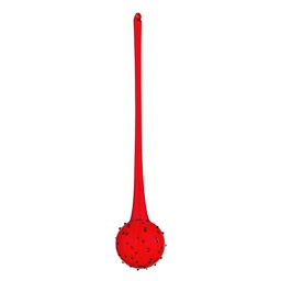 [19627834] Decorazione vetro da appendere rugiada rosso cm 8x8x40h