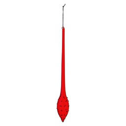 [19627835] Decorazione vetro da appendere rugiada rosso goccia cm 40 h
