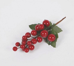 [045247] Display Rametto Bacche Rosse Cm.15 decorazione di Natale