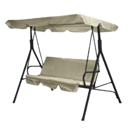 [2001756] Dondolo 3 posti con seduta poliestere colore beige