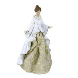 [V6199640000] Donna resina bianco cm18x18h31,5