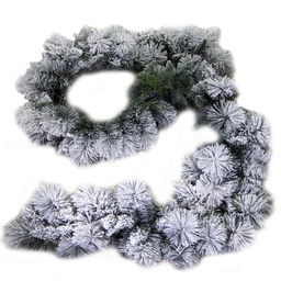 [V6155250000] Festone innevato Monte Bonifato verde cm ø24x270