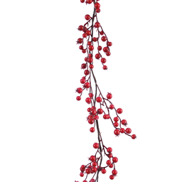 [20035804] Ghirlanda con bacche laccate H 180 cm