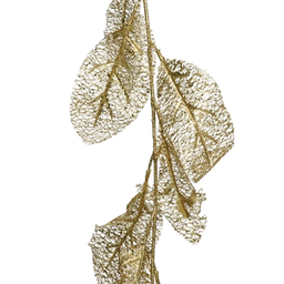 [20035895] Ghirlanda foglie blush oro H190 cm
