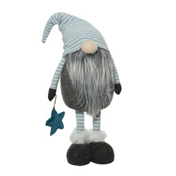 [20035742] Gnomo H70 Blu - Statuetta Decorativa in Ceramica 70cm x 70cm x 70cm