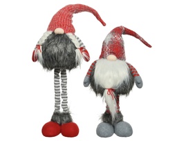 [19974661] Gnomo in poliestere con gambe allungabili fantasie assortite