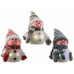 [20035622] Kaemingk Pupazzo Di Neve Led 3 Assortimenti - Idee Regalo