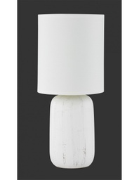 [TRIOR50411001] Lampada Da Tavolo Clay Ceramica Bianco Ø15 cm Trio Lighting