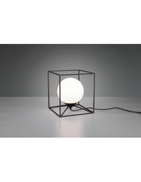 [TRIOR50401932] Lampada Da Tavolo Gabbia 1xE14 Nero Opaco 20x20 cm Trio Lighting