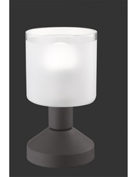[TRIOR59521024] Lampada Da Tavolo Gral Ruggine Led Touch Vetro Satinato Ø9 cm Trio Lighting