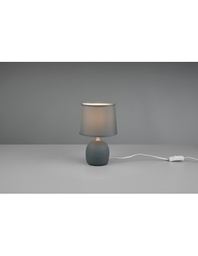 [TRIOR50802615] Lampada Da Tavolo Malu 1xE14 Ceramica E Tessuto Verde Ø16 cm Trio Lighting