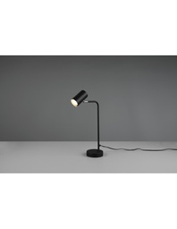 [TRIO512400132] Lampada Da Tavolo Marley Nero E Spot Cilindrico H45 Trio Lighting