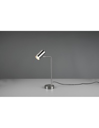 [TRIO512400107] Lampada Da Tavolo Marley Nichel Spot Cilindro H45 Trio Lighting