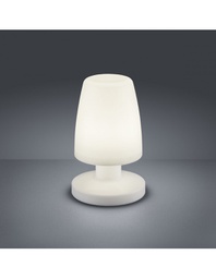 [TRIOR57051101] Lampada Da Tavolo Moderna Led Dora Bianco IP44 Ø13 cm Trio Lighting