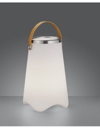 [2010676] Lampada Da Tavolo Portatile Jamaica Speaker Bluethooth Moderna Led RGB Ø24 cm Bianco Trio Lighting