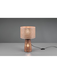 [TRIOR50972026] Lampada Da Tavolo Straw Rattan Marrone Doppia Luce Trio Lighting