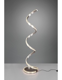 [TRIO426219107] Lampada Da Terra Moderna Yara Spirale Nichel Led Dimmer Trio Lighting