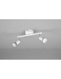 [2002687] Lampada Doppio Spot GU10 Orientabile Paris Bianco della Trio Lighting.