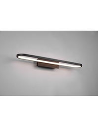 [TRIO283779132] Lampada Led Da Specchio Per Bagno Moderno Gianni Nero IP44 Trio Lighting