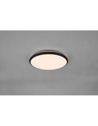[TRIOR67021132] Lampada Rotonda Soffitto Parete Moderna Led Dimmer Limbus Nero Trio Lighting