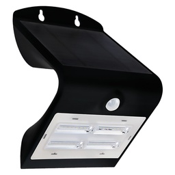 [DFL8121395] Lampada Solare Da Parete Nera