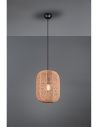 [TRIO303090132] Lampada Sospensione Runa Diffusore Fibra Naturale Ø35 cm Trio Lighting