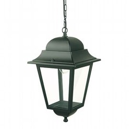 [SOV984/06] Lampada Sospesa in Alluminio Pressofuso con Diffusori in Vetro Trasparente nero