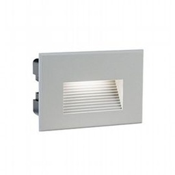 [SOV99192/72] Lampada a incasso in alluminio pressofuso con diffusore in vetro satinato - 3W, 300 lumen, 4000°K alluminio