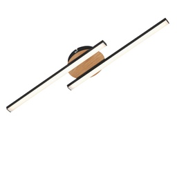 [20007499] Lampada a soffitto LED, 55,5 cm, 12 W, nero