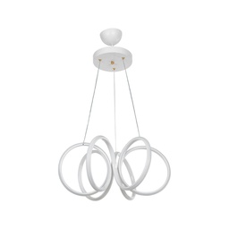 [FZ97688] Lampada a sospensione LED Ilya forma spirale bianca MDL4439