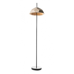 [LA/106/TO] Floor lamp dove gray lampshade black base cm 3 160 h