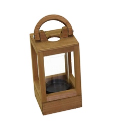 [V3726410000] Lanterna legno naturale quadro cm16x16h36