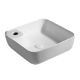 [DFLEX-185-LA56] Lavabo da appoggio 42x42 cm, colore bianco