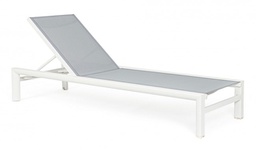 [B0663180] Lettino Skipper New C-Ruote Bianco Yk11