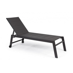 [1915980] Lettino alto in alluminio con ruote Hilde antracite 32h cm iperbriko
