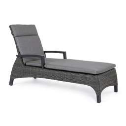 [B0661853] Lettino con cuscini Britton antracite  cm 205