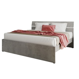 [A18328] Letto matrimoniale per camera colore grigio cemento cm 200x171xH 98