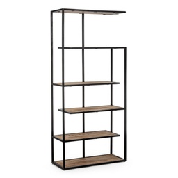 [B0746436] Libreria 5 piani in metallo stile industriale