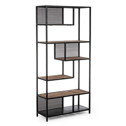 [B0746439] Libreria 6 piani in metallo stile industriale cm 84x35x188h