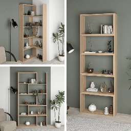 [EFFEZ98062] Libreria Wish estensibile angolare rovere 200h EFFEZ