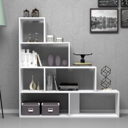 [FZ95196] Libreria a scala  Alis bianca 145x29xh.145 cm.