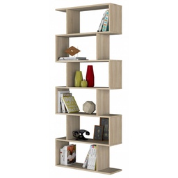 [CAP94617] Libreria scomposta rovere arredo design cm 80 x 25 x 192 h