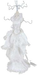 [V9119600000] Manichino abito lungo bianco ca-5233 cm. 15 x 10 h 37