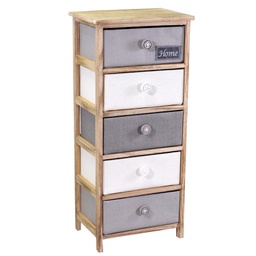 [V8040180000] Mobiletto brenda cassettiera bottone 5 cassetti cm 40x29h90