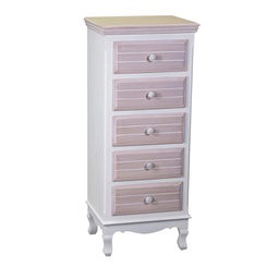 [V8041300000] Mobiletto norimberga 5 cassetti grande cm 41x34h99