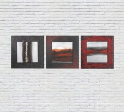 [QU/076] Olio su tela multicolor e telaio in legno 80x80 cm