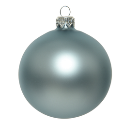 [20035517] Pallina di natale azzurra opaca Ø8 cm