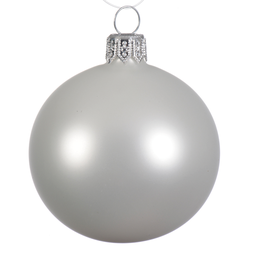 [20035483] Box Da 4 Palline Di Natale Bianca Opaca Ø10 Cm