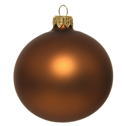 [20035531] Box Da 6 Palline Di Natale Cannella Opaca Ø6 Cm