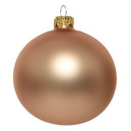 [20035526] Pallina Di Natale Caramello Opaco Ø15 Cm  1 Pz 